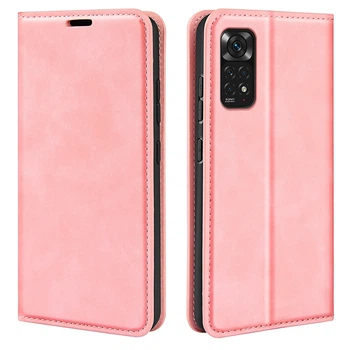 Чехол Taba Retro-Skin для Xiaomi Redmi Note 11 / Note 11S книжка кожа PU с визитницей розовый