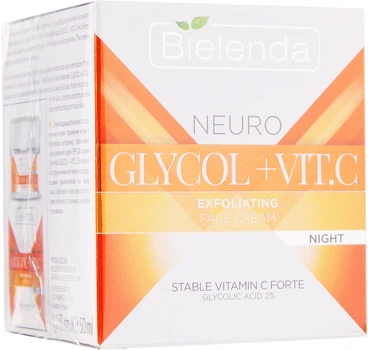 Ночной крем-эксфолиант для лица - Bielenda Neuro Glycol + Vit.C Night Cream 50ml (387655-1587)