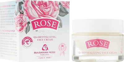 Восстанавливающий крем для лица с Q10 - Bulgarian Rose Rose 50ml (147405-7354)