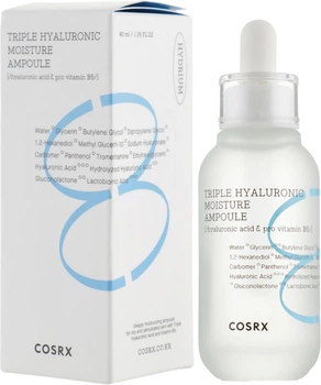Сироватка для обличчя Cosrx Hydrium Triple Hyaluronic зволожуюча 40 мл (8809598453609)