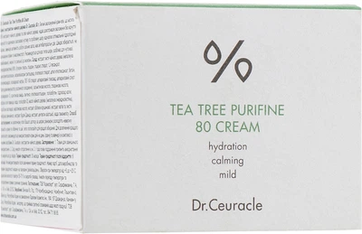 Крем для лица с экстрактом чайного дерева - Dr.Ceuracle Tea Tree Purifine 80 Cream 50g (706993-133651)