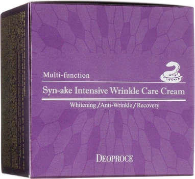 Крем для обличчя зі зміїною отрутою Deoproce Syn-Ake Intensive Wrinkle Care Cream 100g