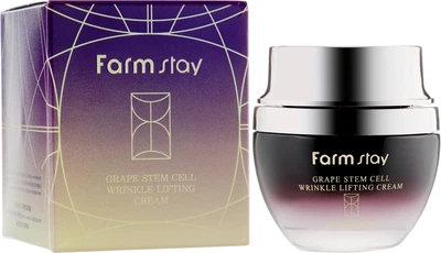 Крем для обличчя з фітостовбуровими клітинами винограду — FarmStay Grape Stem Cell Wrinkle Lifting Cream 50ml (544739-588)