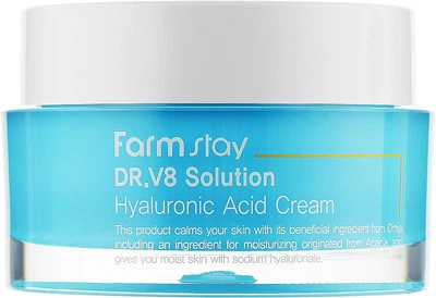 Krem do twarzy FarmStay DR.V8 Solution z kwasem hialuronowym 50 ml (8809624723645)