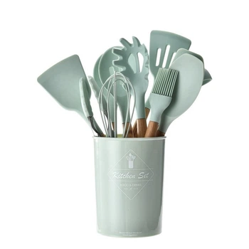 Набор кухонных принадлежностей Бирюзовый 12 предметов Kitchen Set (697KSNBRKXNC26) TIN66