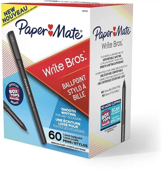 Набор шариковых ручек 60 шт. Paper Mate Ballpoint Pens, Medium Point 1мм Черный (‎4621401)