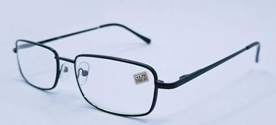 Металеві окуляри для зору скло Visconti чорний 715 +1,75