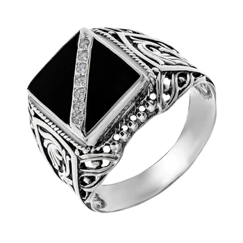 Кольцо мужское Diamant К0953с (450003) 23.5