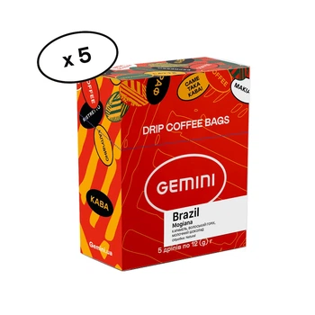 Кофе дрип Gemini Brazil Mogiana 5 шт
