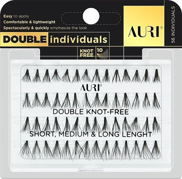 Искусственные пучки ресниц - Inter-Vion Auri Double Individuals Mix 56шт (56szt.) (857899-163797)