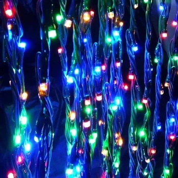 Новорічна святкова світлодіодна гірлянда водоспад дощ штора 480 Led 3х3 м (473554-Prob)