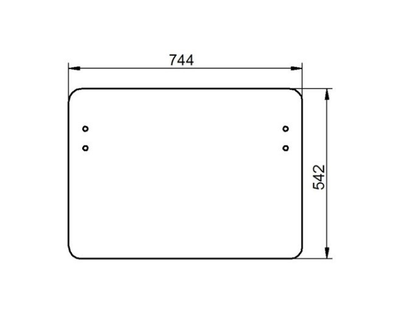 Скло лобове нижнє ADA Glass JCB Euro Cab 2 (JHN0141)