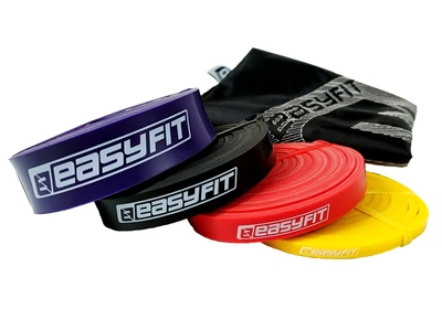 Резиновые петли EasyFit Origin 1-45 кг (набор из 4 шт для фитнеса, тренировок, подтягиваний, резина тренировочная для турника, резинка-эспандер) EFNEW-1454-logo