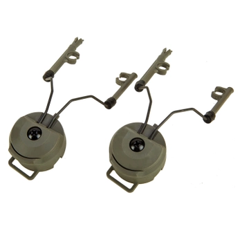 Кріплення на каску шолом для активних навушників 3M Peltor, Earmor M31/M32, Green (12484)