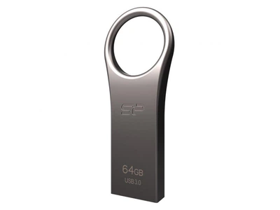 USB флеш накопичувач Silicon Power 64GB JEWEL J80 TITANIUM USB 3.0 (SP064GBUF3J80V1T)