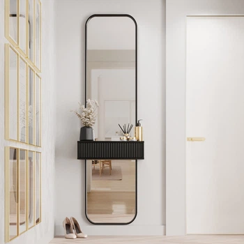 Настенное зеркало Fenster Монако 4 Черное