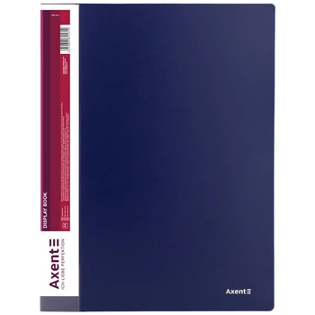 Дисплей-книга Axent 1280-02-A, А4, 80 файлiв, синя