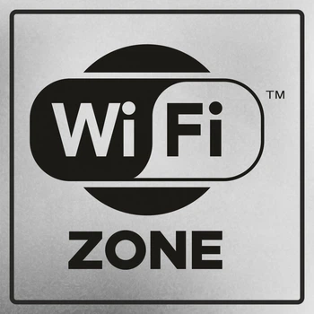 Металева табличка "Wi-Fi ZONE", 18см*18см