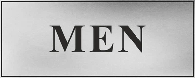 Металева табличка "Туалет Men"