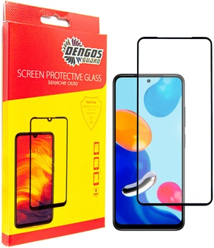 Защитное стекло DENGOS для смартфона Xiaomi Redmi Note 11/11s Black (TGFG-227)