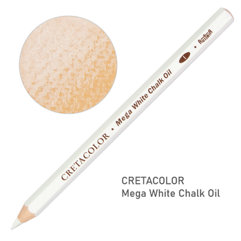 Карандаш для рисунка Mega Cretacolor масляный белый