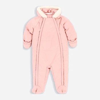 Детский зимний слитный комбинезон для новорожденных Coccodrillo Outerwear Girl Newborn ZC2156203OGN-033 74 см Розовый (5904705927448)