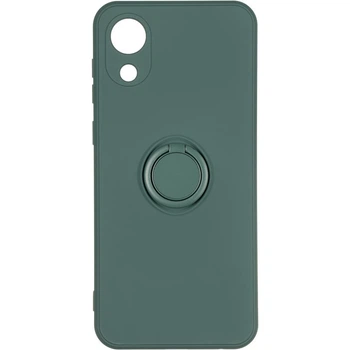 Чехол Fiji Holder Ring для Samsung Galaxy A03 Core (A032) бампер накладка с подставкой Dark Green