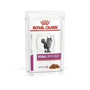 Вологий корм Royal Canin Renal (Роял канін Ренал) для кішок при ниркових захворюваннях, телятина, 85 гр х12 шт.