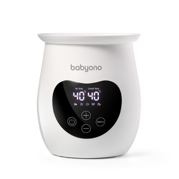 Електричний підігрівач для пляшечок BabyOno HONEY Natural Nursing, з дисплеєм та функцією стерилізації, білий (968/01)