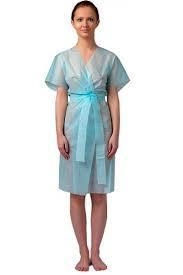 Халат кимоно без рук. с поясом S/M Doily голубой