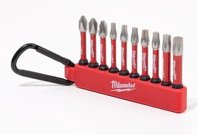 Набор бит и держателя с карабином Milwaukee ShW 2 x PH2 / 1 x PZ2 / 1 x TX15 / 2 x TX20 / 2 x TX30 / 1 x TX40 (4932480941)