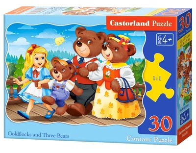 Пазл Castorland Златовласка и три медведя, 30 эл.