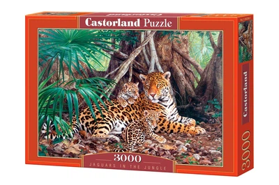 Пазл Castorland Ягуари в джунглях, 3000 ел.