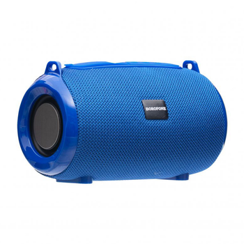 Портативная Bluetooth колонка Borofone BR4 Синяя в текстильной обшивке