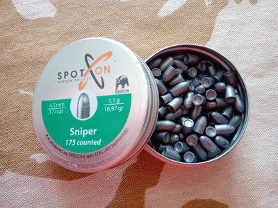 Пули Spoton Sniper 1.10 гр, 175 шт
