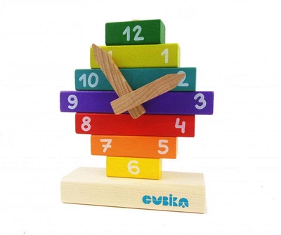 Конструктор деревянный Часы Cubika 14354