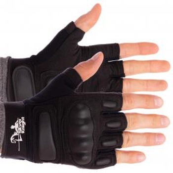 Перчатки тактические с открытыми пальцами SILVER KNIGHT BC-7053Материал: флис, PL (полиэстер), пластик Размер: L Цвет: Черный