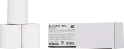 Термоэтикетка 2E 75x50мм 500 шт 3 рулона (2E-TL-75X50)