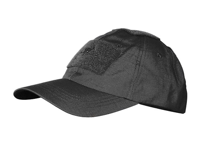 Тактическая кепка Helikon-Tex Baseball CAP CZ-BBC-PR - PolyCotton Ripstop Чорний (розмір регульований)