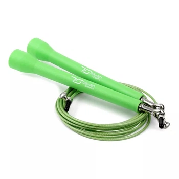 Скакалка швидкісна 7SPORTS Elite Rope 3м металева на підшипниках SK-5 зелена