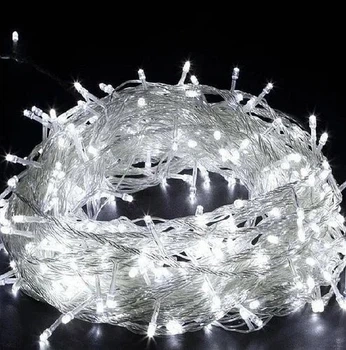 Гирлянда UKC RD-7057 300LED Провод-Белый, Цвет ламп-Белый
