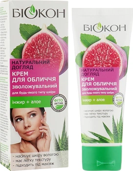 Крем для лица "Инжир + Алоэ" - Биокон Натуральный уход 75ml (292553-59694)
