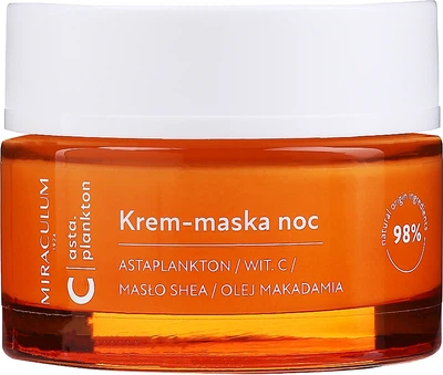Нічна крем-маска для обличчя - Miraculum Asta.Plankton C Night Cream Mask 50ml (965725-14899468)