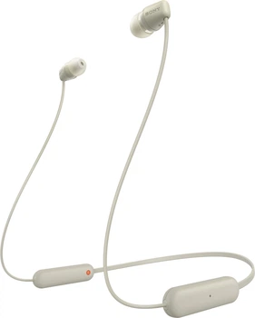 Słuchawki Sony WI-C100 Wireless Beige (WIC100C.CE7)
