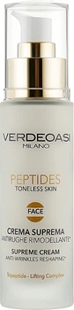 Verdeoasi Peptides Supreme Cream Anti-Wrinkles Reshaping Модельуючий преміум крем проти зморшок 50ml (833198-26528)