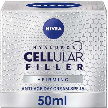 Дневной крем для кожи лица антивозрастной против морщин - NIVEA Hyaluron Cellular Filler SPF 15 Day Cream 50ml (434321-906)