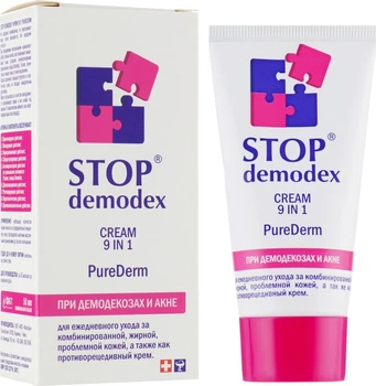Крем "Pure Derm 9в1 Стоп Демодекс" - ФитоБиоТехнологии Stop Demodex 50ml (743748-3333)