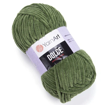 Пряжа велюрова YarnArt Dolce (ЯрнАрт Дольче) 797 зелений