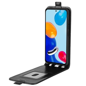 Чехол IETP для Xiaomi Redmi Note 11 / Note 11S флип вертикальный кожа PU черный