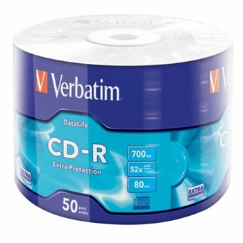 Диск CD-R 700MB 52x 50pcs Verbatim Inkjet Printable Wrap Spindle
